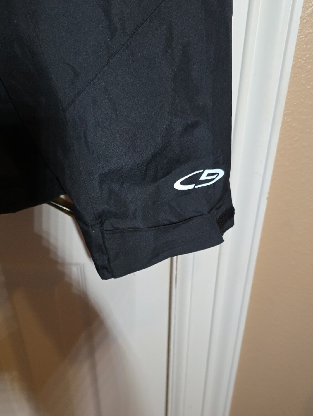 Champion Men's Black Hooded Raincoat with Red Trim - Picture 4 of 10